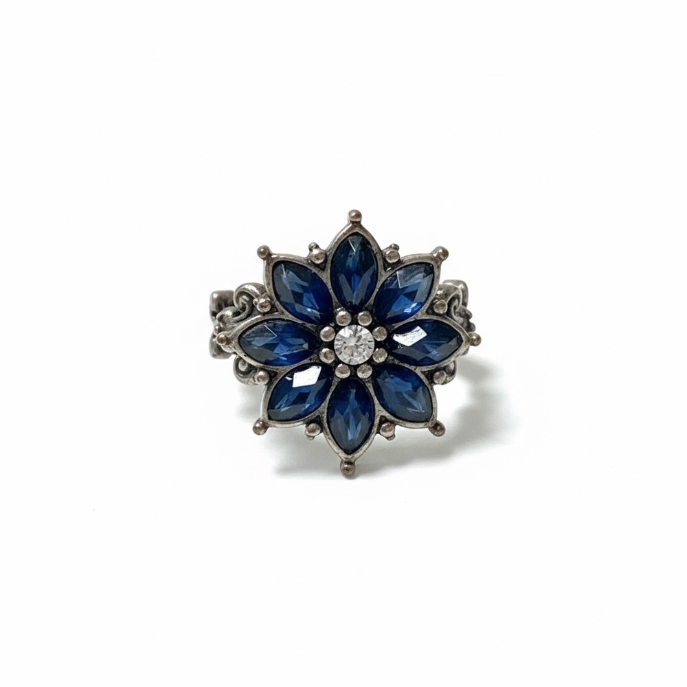 Lucky Brand Blue Flower Ring
